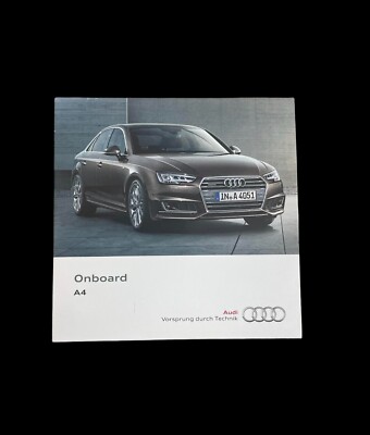 AUDI A4 OWNERS CD MANUAL 2015-2019 ONBOARD GUIDE **FREE POSTAGE** eBay UK