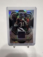 2022 Panini Prizm Dameon Pierce Prizm Silver Rookie Patch Card PJ-DP Texans RC