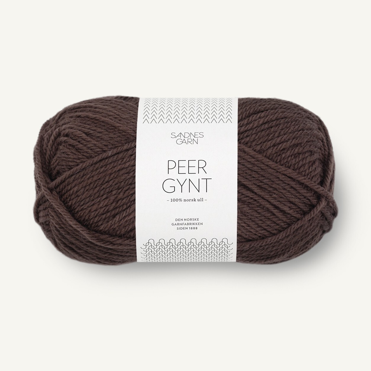 Peer Gynt by Sandnes Garn - Brown (3082) - 50 g / approx. 91 m Wool