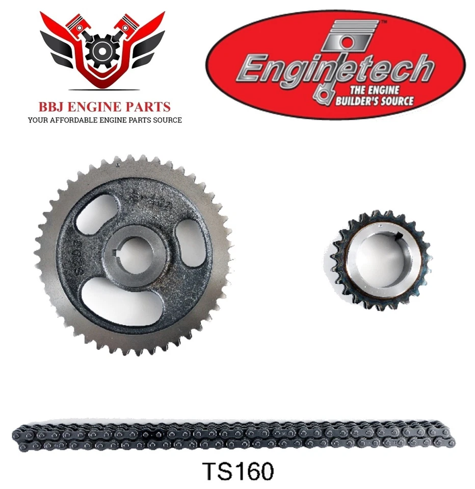 Enginetech Double Row Timing Chain Set fits Chrysler Dodge Mopar V8 318 340 360  - Image 3 of 3