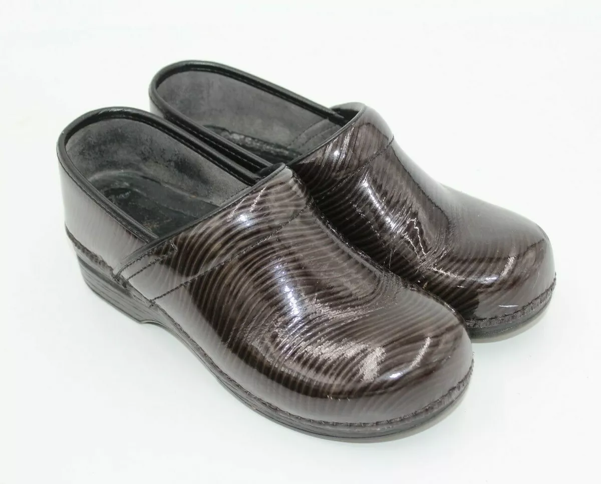 Dansko striped shop clogs