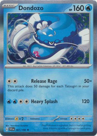 DONDOZO 061/198 SCARLET VIOLET BASE POKEMON (HOLO, NM)