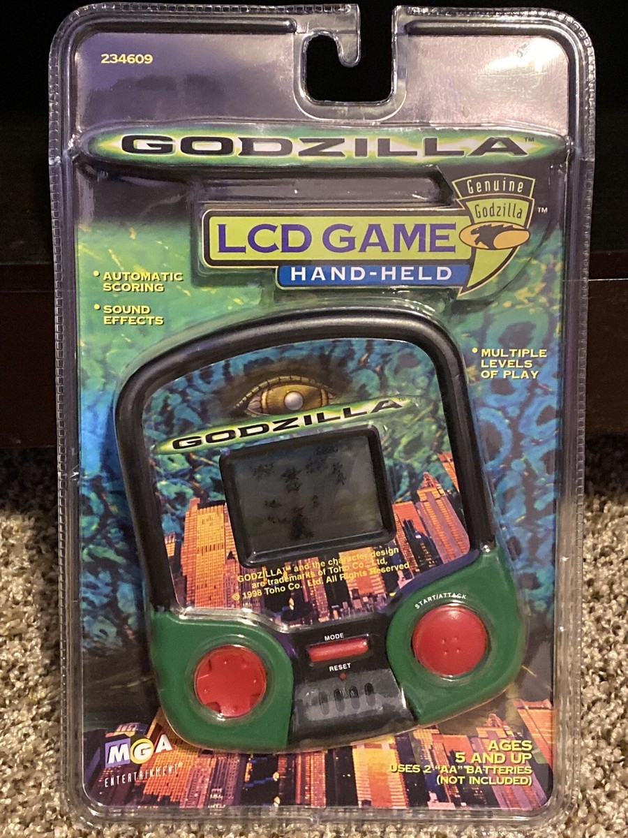 Rare Vintage 1998 Godzilla LCD Game Hand Held TOHO Original