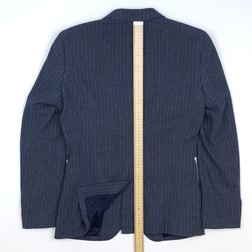 Traje Reiss 36 46 = Pequeño Calce Ajustado 2 Piezas Azul Índigo Rayas W32 L32 Nuevo con Etiquetas - Imagen 13 de 24