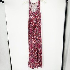 NWT Banana Republic Factory Floral Pink Maxi Tank Dress Size M Summer Vacation