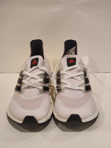 Nike Men's 8 Adidas UltraBoost 21 J Tokyo Running GX2560 White/Blk/Red - Picture 3 of 7