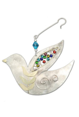 Vintage Peace Dove Ornament - Pilgrim Imports - Fair Trade