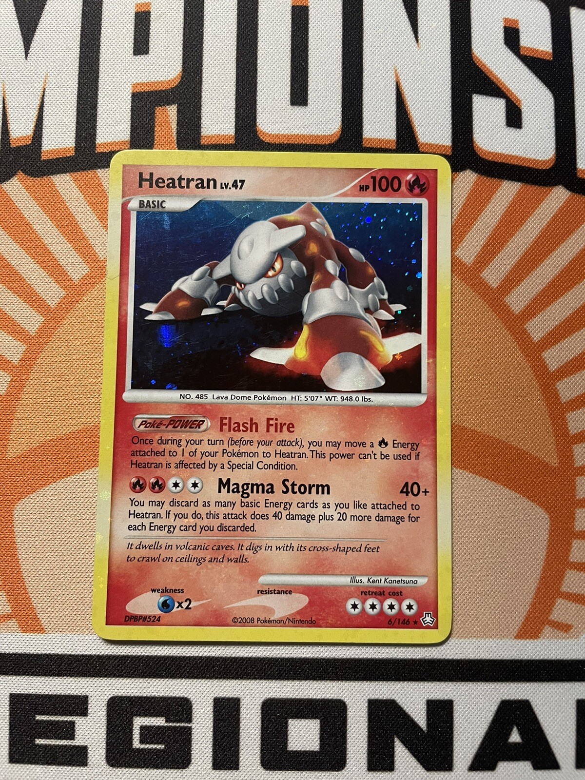 Pokemon Legends Awakened Holo Rare Card - Heatran 6/146 (Near Mint!)