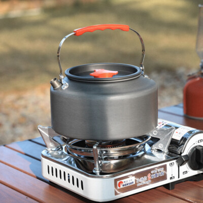 0.8/1.6L Camping Kettle Water Boiler Multifunctional for Fishing Mountaineering