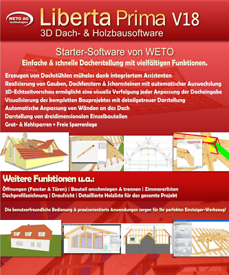 Liberta Prima V18 - Gestalten Sie Dach und Wand in wenigen Minuten