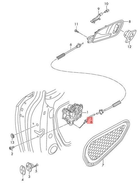 Genuine Bowden Cable Left A. Right AUDI 8V4839085 for sale