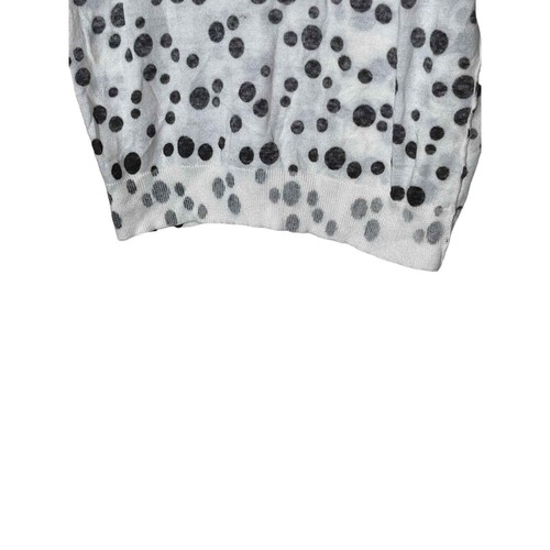 CAbi Dotty Inside Out Spot Cardigan Women Small Cotton Button Front 3/4 Sleeve - Picture 5 of 8