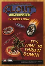 2005 Clout Fantasy Throwing Game Vintage Print Ad/Poster Chips Orc Promo Art 00s