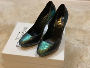 ysl snake heels