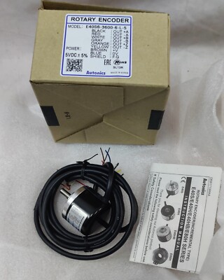 Autonics E40S6-3600-6-L-5 Rotary Encoder Incremental 40MM 3600PPR 5VDC