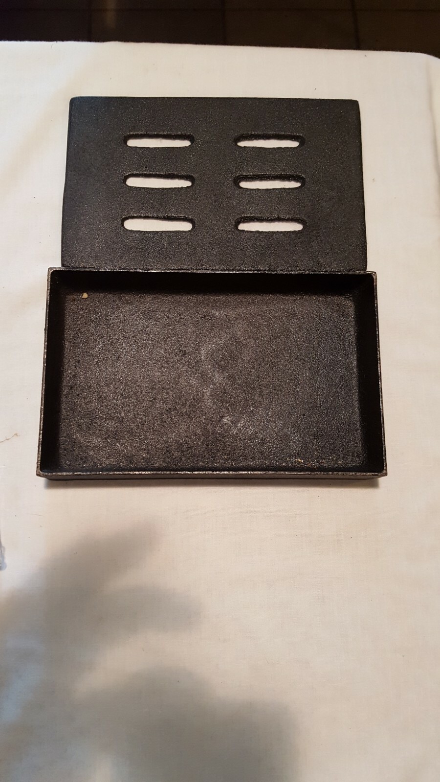 BBQ GRILL Black Cast Iron Wood Chip Smoker BoxGRILLPRO 00150 eBay