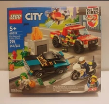 LEGOS City Fire Rescue & Police Chase  #60319 Factory Sealed LEGO Set
