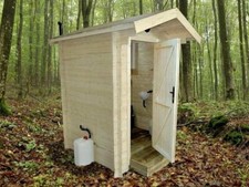 Dunster House Wooden Composting Eco Toilet Luxury Glamping Fertiliser & Compost