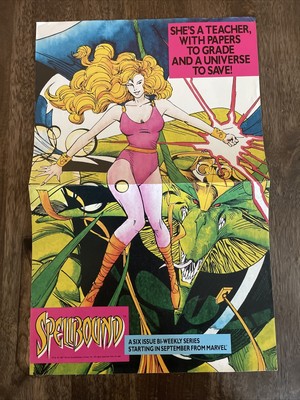 Vintage 1987 SPELLBOUND Comic Book Promo Poster MARVEL Comics Rare | eBay