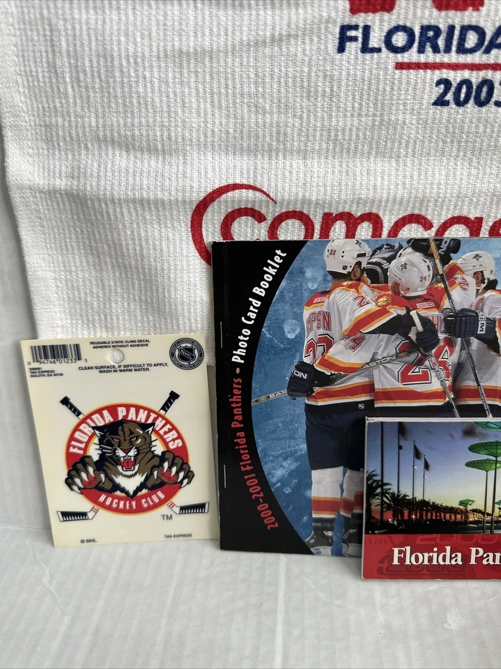 Pacote de fãs Florida Panthers - Cartões fotográficos, decalque, tapa e toalha pequena D-3 - Imagem 2 de 4