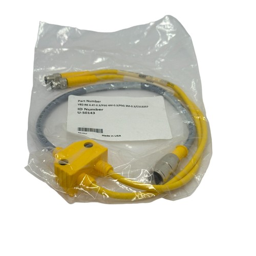 Lot of 3 – Turck – VB2-RK 4.4T-0.3/PSG 4M and 3M – Y-Splitter Cordset 0.3 m - Picture 2 of 7