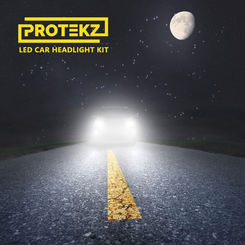 Protekz LED Light Bulb Conversion Kit 100W 40000LM 6000K 9005 Hb3 + 9006 HB4 SET - Foto 12 di 12