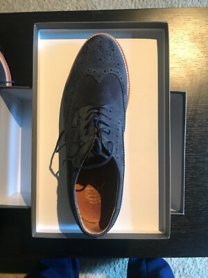 JCrew shoes - Mens Kenton Suede Wing Tips US-12 Navy JCrew shoes - Mens Kenton Suede Wing Tips US-12 Navy