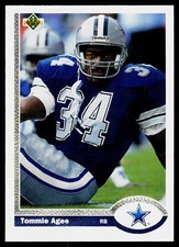 Tommie Agee, 1991 Upper Deck, #257, Dallas Cowboys,