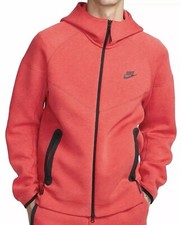 NIKE Tech Fleece Windrunner Zip Hoodie FB7921-672 Light Red MEN'S MEDIUM M