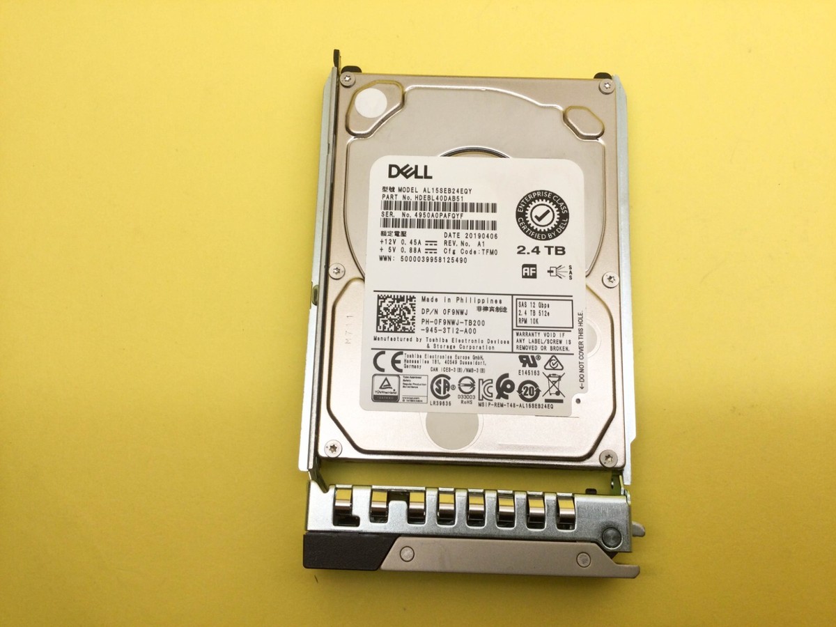 F9NWJ DELL 2.4TB 10K 12Gbps 2.5