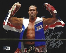 Davey Boy Smith Jr Signed 8x10 Photo BAS COA WWE New Japan Pro Wrestling Noah 19