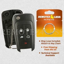 Shell Case For 2011 2012 2013 2014 2015 Chevrolet Volt Remote Flip Key Fob