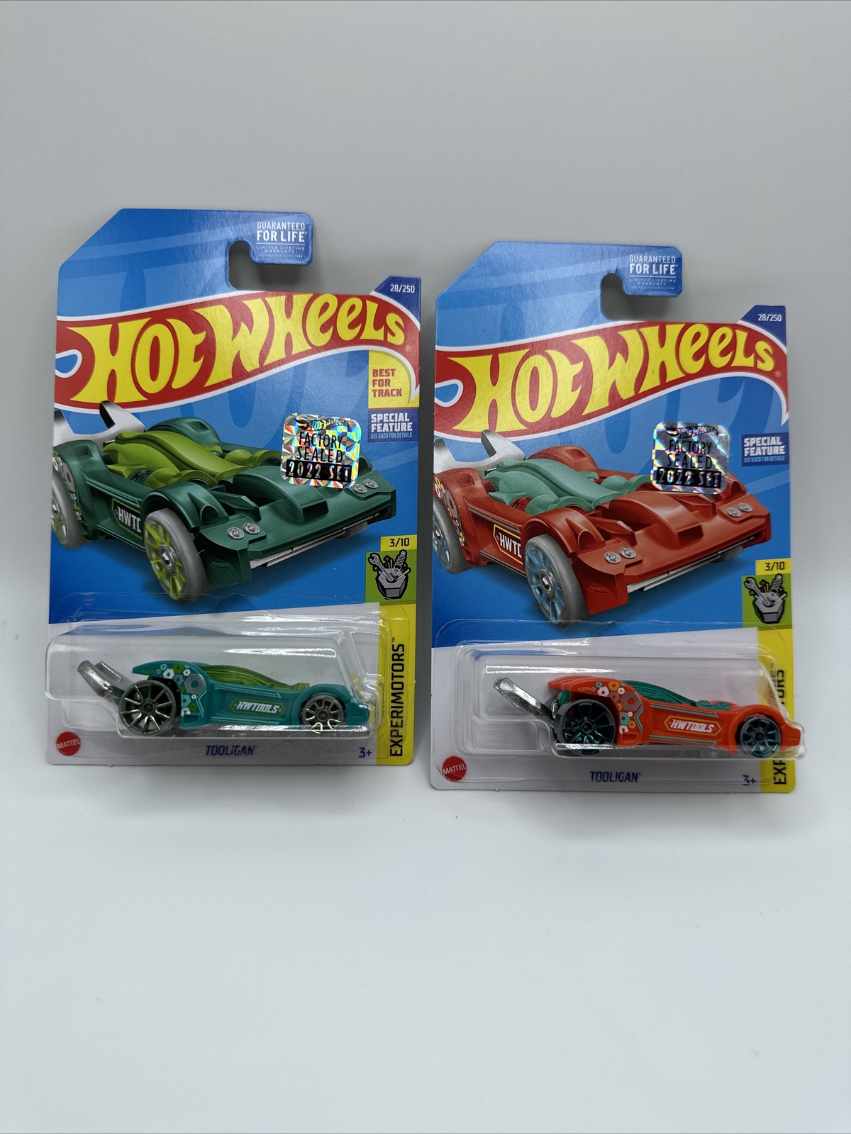 Hot Wheels Tooligan Lot Of 2 Green & Orange From 2022 Factory Set