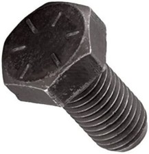 1/4"-28 x 3/4" Steel Hex Bolts, Grade 8, Plain, FT, UNF, Made in USA, 25 PK