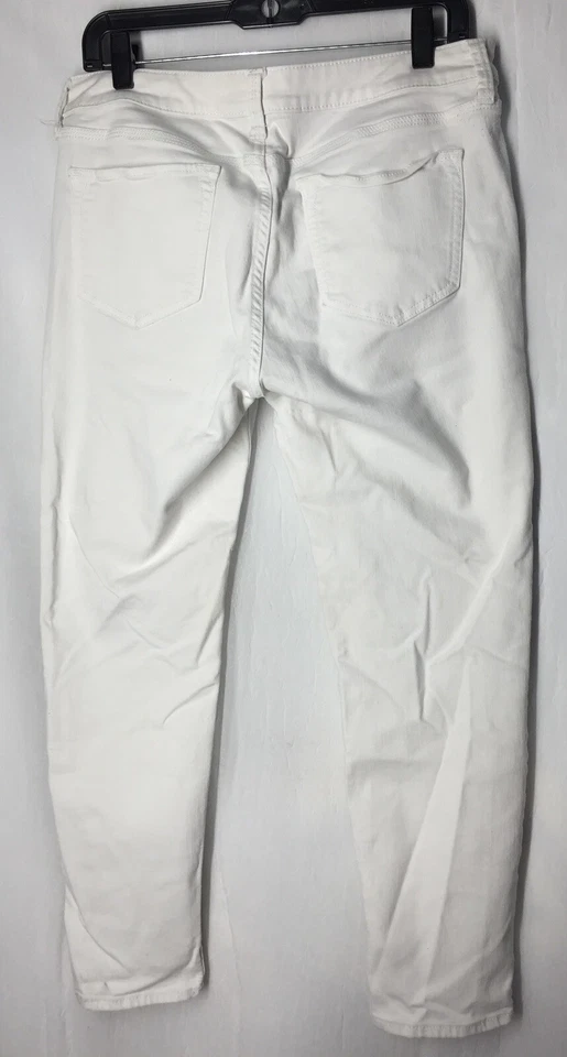 Stylus White Pants 10 Woman’s Straight Leg Button Zipper Pockets - Image 2 of 4