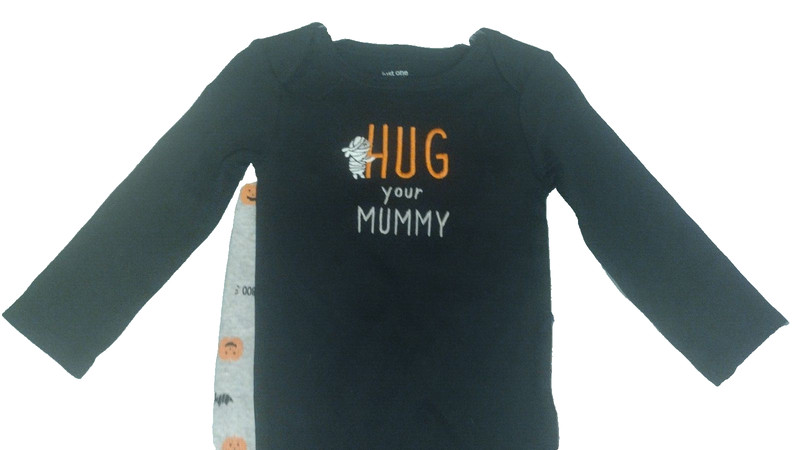 NWT JUST ONE YOUHUG YOUR MUMMY INFANT 2 PIECE HALLOWEEN OUTFIT SIZE 6M 6 MONTHS