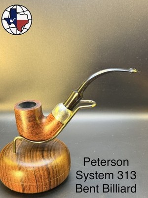 Vintage Peterson System 313 Bent Billiard Tobacco Pipe