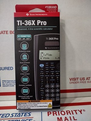 Texas Instruments TI-36X Pro Advanced 4 Line Scientific Calculator Black