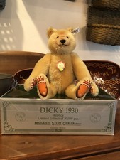 VTG STEIFF DICKY BEAR 1985, Limited Edition, In Original Box W/COA 0172/32