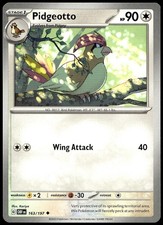 Pidgeotto 163/197 Uncommon Obsidian Flames Pokemon Lightly Played