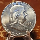 1958-D  90% Silver  Franklin Half Dollar BU Condition