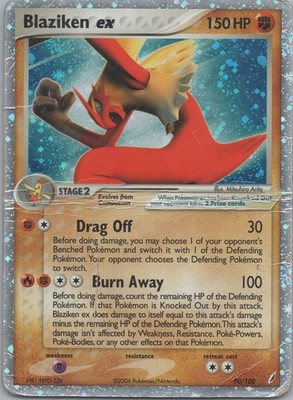 2006 Blaziken EX 90/100 EX Crystal Guardians Holo Rare Pokemon