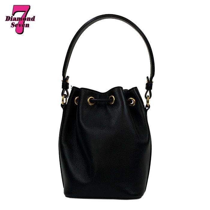 VALENTINO GARAVANI Women V-Logo Signature Bucket Bag Hand Bag Leather Black image 2