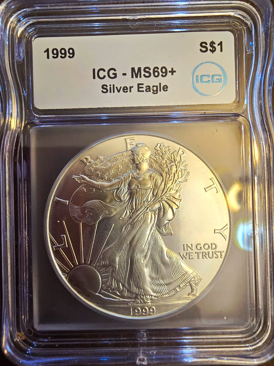 American Eagle MS 69 Graded 1999 Silver Bullion Coins for sale | eBay