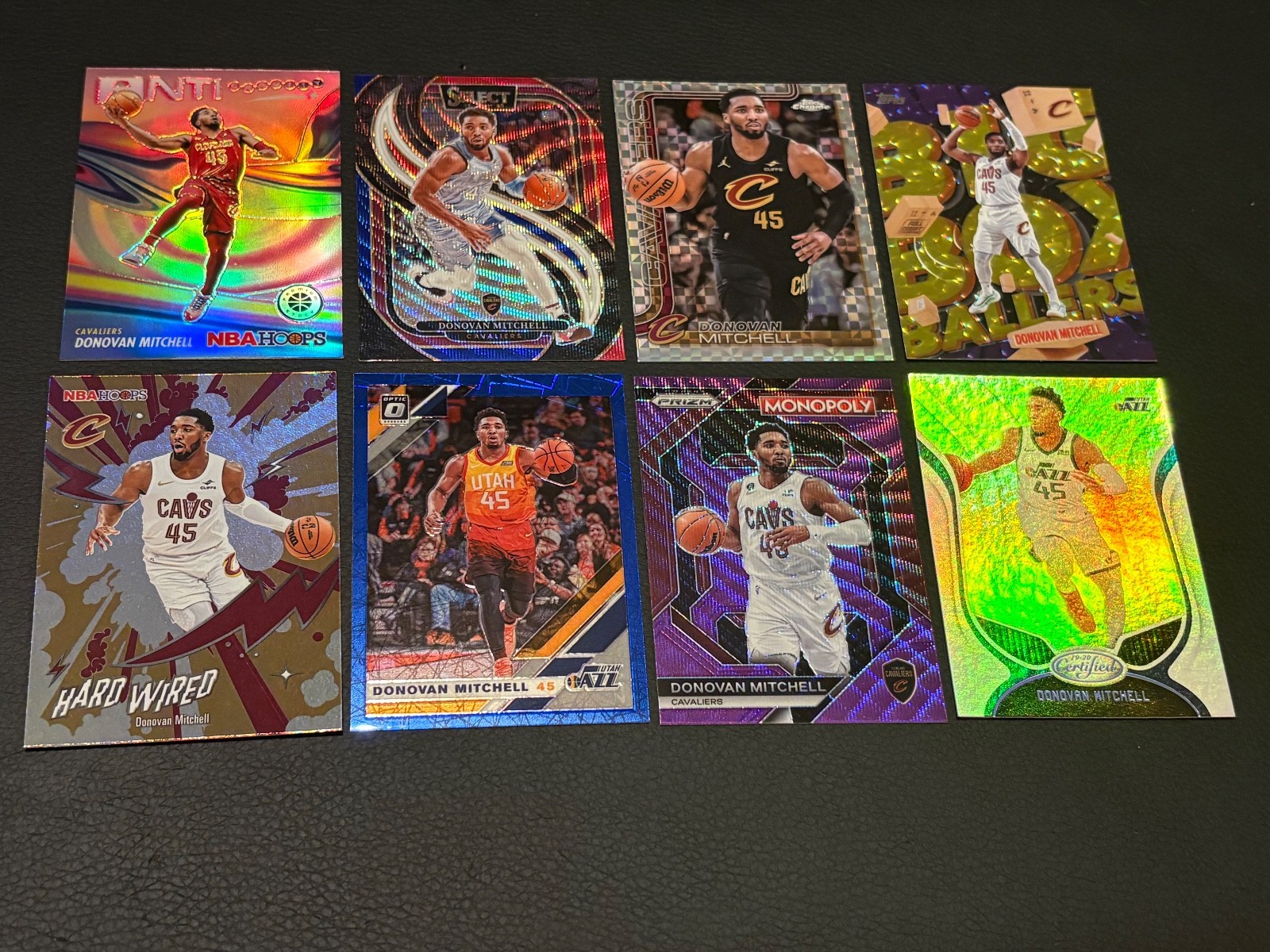2023-24 Donovan Mitchell Purple Wave Monopoly Panini Prizm #PS10 Cavaliers (OBO)