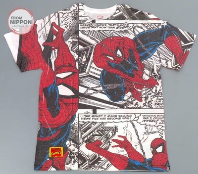 Spider-Man (Framework) T-Shirt weiß S Größe ''Spider-Man'' Disney Store Limited