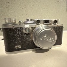 Leica D.R.P. Ernst Leitz Wetzlar Rangefinder Camera Summar 5cm f/2 Lens Case