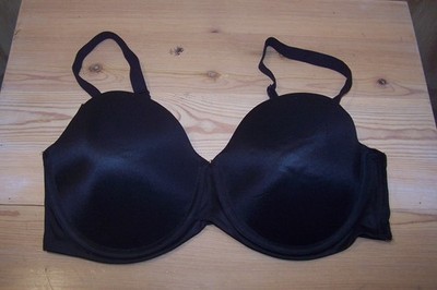 Maidenform Black Underwire T-Shirt Bra 38D Convertible Adjustable Strap