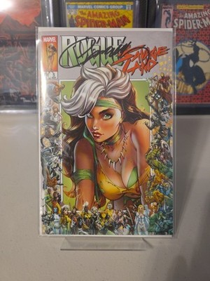 SIGNED ROGUE THE SAVAGE LAND #5 J. SCOTT CAMPBELL COVER B IN HAND