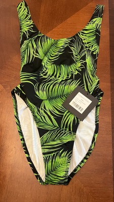 Norma Kamali Women's Standard Marissa, tropical  High Thigh Large retail $155 
